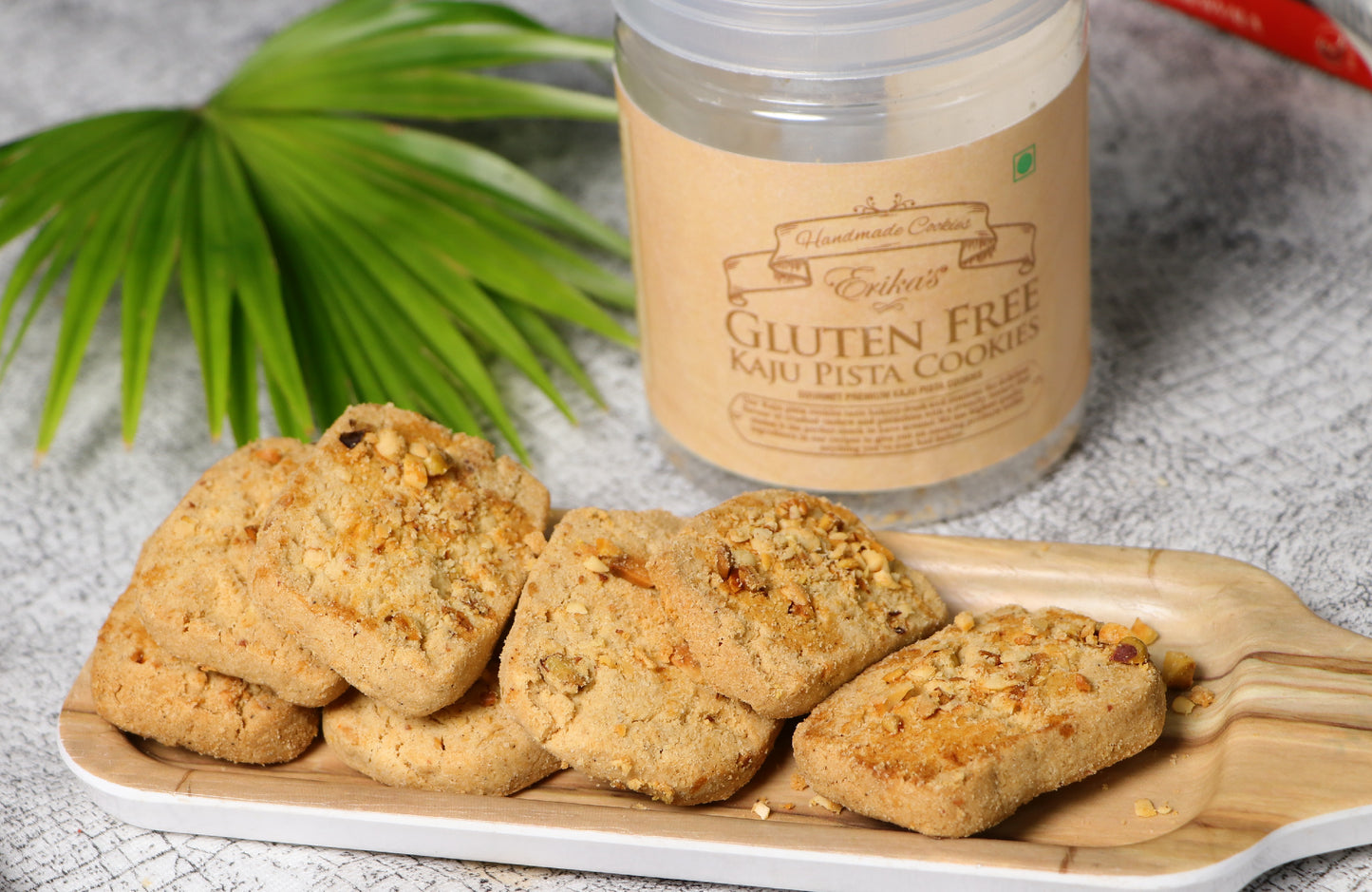 Erika’s Gluten-free Kaju Pista Cookies 150gm - Erika's Gluten Free