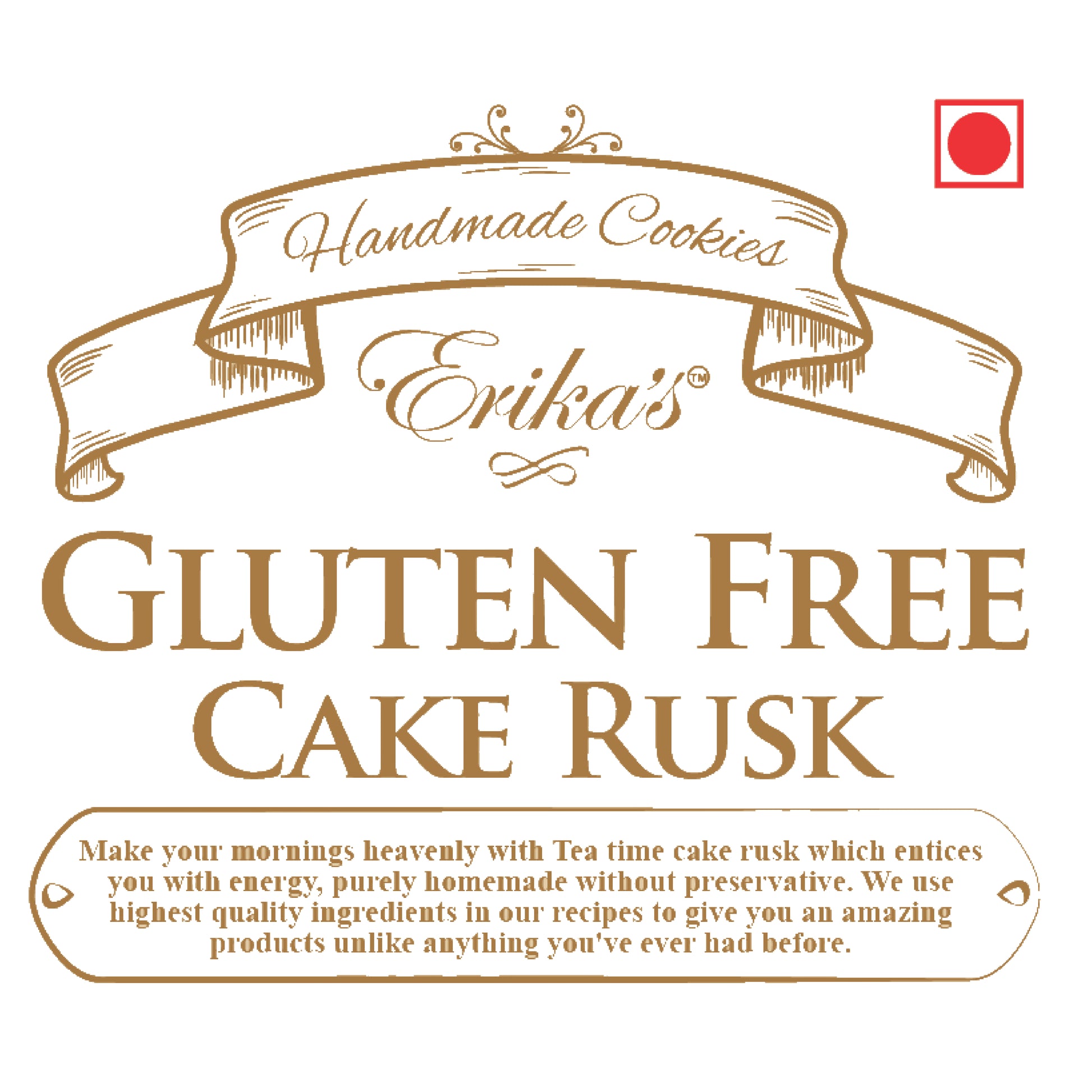 Erikas Gluten Free Tea time Cake Rusk Combo 100grams - Erika's Gluten Free